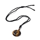 Natural & Synthetic Mixed Stone Tree of Life Pendant Necklace with Nylon Rope(NJEW-H009-03)-5