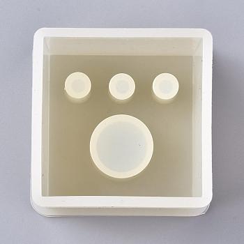 DIY Cube Flower Receptacle, Penrack Casting Silicone Molds, For UV Resin, Epoxy Resin Making, White, 73x73x62mm, Inner Diameter: 62x62mm