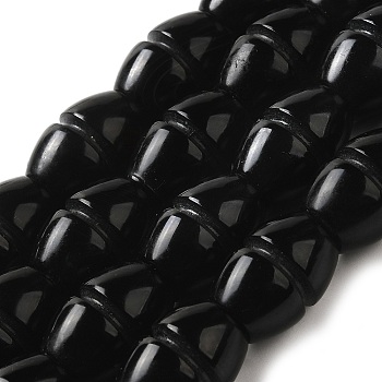 Natural Obsidian Beads Strands, Rice, 18~18.5x13mm, Hole: 1.5mm, about 21pcs/strand, 15.24''(38.7cm)