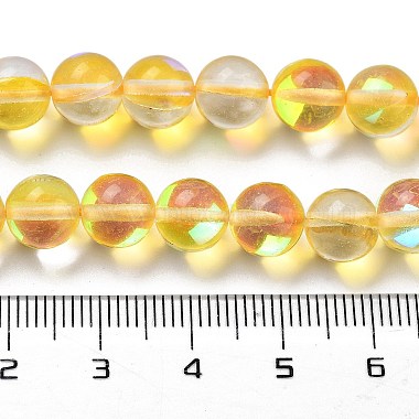 des billes de verre transparentes(GLAA-B022-8mm-06)-4