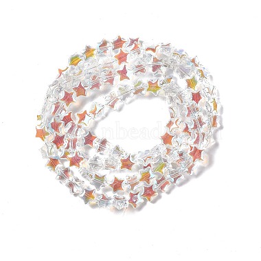 transparentes perles de verre de galvanoplastie brins(X-EGLA-E030-01J)-3