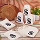 Black Dollar Sign Printed Cotton Cloth Drawstring Bgas(ABAG-WH0083-012)-4