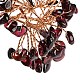 Natural Garnet Chips Money Tree Decorations(DJEW-C016-01L)-2