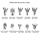 100Stk. 10 Legierungsanhänger im tibetischen Stil(TIBEP-CJ0001-42)-2