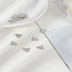 12Pcs 304 Stainless Steel Charms, Cloud, Stainless Steel Color, 9x12x1mm, Hole: 1.5mm(STAS-LP0003-50)