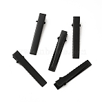 Iron Alligator Hair Clips Findings, Electrophoresis Black, 45x10x10mm(PHAR-E017-01D-EB)