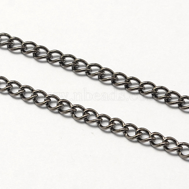 Vintage Iron Twisted Chain Necklace Making for Pocket Watches Design(CH-R062-B)-3