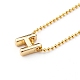 Brass Initial Pendant Necklaces(NJEW-JN03330-05)-1