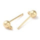 Rack Plating Brass Stud Earring Settings(KK-F090-16LG-02)-2