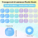 800Pcs 4 Colors Transparent & Luminous Plastic Beads(KY-SC0001-88)-2