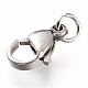 Tarnish Resistant 304 Stainless Steel Lobster Claw Clasps(X-STAS-G240-01D-P)-4