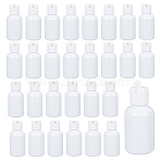 Plastic Empty Refillable Bottle, Cosmetics Lotion Bottle Caps, White, 3.7x8.2cm, Capacity: 50ml(1.69fl. oz)(AJEW-WH0070-25)
