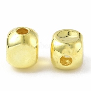 Brass Beads, Cube, Real 18K Gold Plated, 3x3x4mm, Hole: 1mm(KK-P223-52G-03)