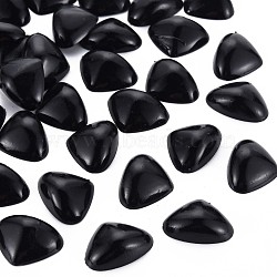 Plastic Cabochons, Triangle Nose, Black, 15x20x6.5mm(KY-N017-003B-01)