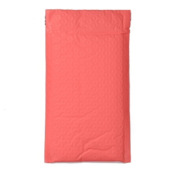 Matte Film Package Bags, Bubble Mailer, Padded Envelopes, Rectangle, Salmon, 22.2x12.4x0.2cm
