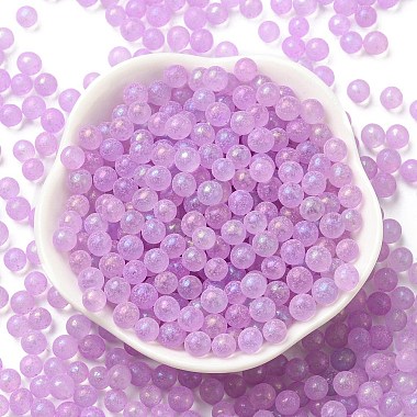 Luminous Glow in the Dark Transparent Glass Round Beads(GLAA-F124-B01)-4