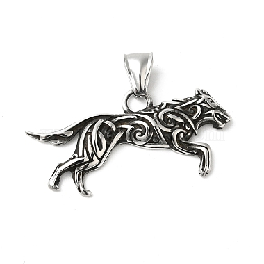 Antique Silver Other Animal 304 Stainless Steel Pendants