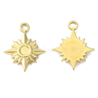 Real 14K Gold Plated Star 304 Stainless Steel Charms