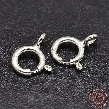 Silver Sterling Silver Spring Ring Clasps