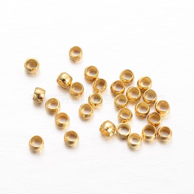 Rondelle Brass Crimp Beads(X-KK-L134-27G)-2