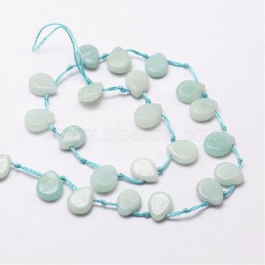Brins de perles d'amazonite de fleurs naturelles(G-P137-37)-2