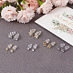 2 Sets 2 Colors Brass Micro Pave Cubic Zirconia Stud Earrings Set(EJEW-AN0004-49)-7