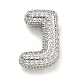 Platinum Plated Brass Micro Pave Cubic Zirconia Pendants(KK-L073-001P-J)-1