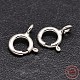 925 Sterling Silver Spring Ring Clasps(STER-F014-06H)-1