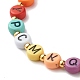 Bracelet extensible rond plat avec lettre en perles pour femme(BJEW-JB07553-01)-5