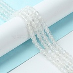 Natural Rainbow Moonstone Beads Strands, Faceted, Cube, 4x4x4mm, Hole: 0.9mm, about 110pcs/strand, 15.35 inch(39cm)(G-F748-Z01-02)