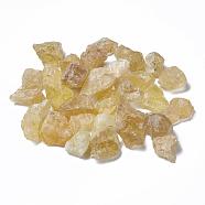 Rough Raw Natural Citrine Beads, No Hole/Undrilled, Nuggets, 30~50x26~30x19~24mm, about 38pcs/1000g(G-F710-07)