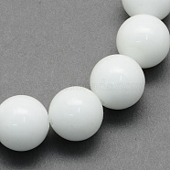 Natural Porcelain Round Beads Strands, 6.5mm, Hole: 1mm, about 63pcs/strand, 15.5 inch(PORC-S484-6mm)
