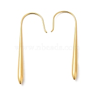 Ion Plating(IP) 304 Stainless Steel Dangle Earrings, Teardrop, Golden, 45.5x3mm(EJEW-Z028-04G)