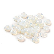 Opalite European Beads, Large Hole Beads, Rondelle, 10x4.5~5mm, Hole: 4~4.3mm(G-R488-02E)