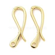 Rack Plating Brass Keychain Clasps, Long-Lasting Plated, Lead Free & Cadmium Free, Real 18K Gold Plated, 29x9.5x2.5mm(KK-Q814-17G)