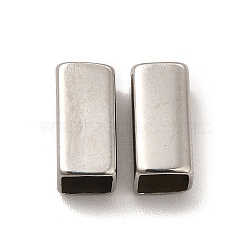 304 Stainless Steel Beads, Rectangle, Real 18K Gold Plated, 10x5x5mm, Hole: 4.2x4.2mm(STAS-H179-04G-P)