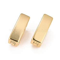 Eco-Friendly Brass Watch Band Clasps, Long-Lasting Plated, Lead Free & Cadmium Free, Real 24K Gold Plated, 10x3x4mm(KK-M225-26G-B)