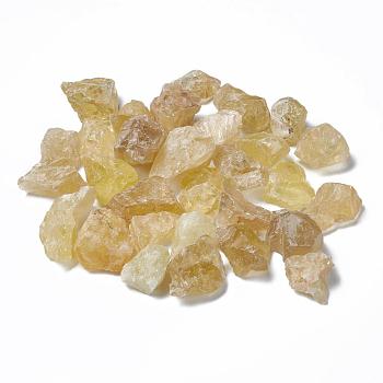 Rough Raw Natural Citrine Beads, for Tumbling, Decoration, Polishing, Wire Wrapping, Wicca & Reiki Crystal Healing, No Hole/Undrilled, Nuggets, 30~50x26~30x19~24mm, about 38pcs/1000g