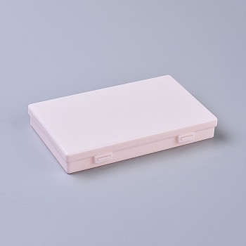 Plastic Boxes, Bead Storage Containers, Rectangle, Pink, 17.5x11.2x2.7cm