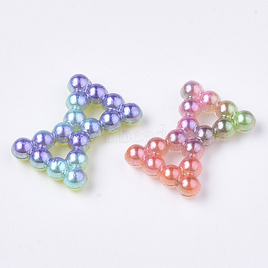 Rainbow Abs plastique imitation perles liens(OACR-T015-03-07)-2