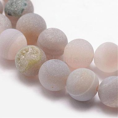 brins de perle agate géode naturelle druzy(G-K166-09-8mm-08)-3