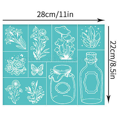 Self-Adhesive Silk Screen Printing Stencil(DIY-WH0338-304)-2