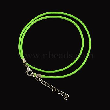 1.5mm LawnGreen Waxed Cotton Cord Necklace Making