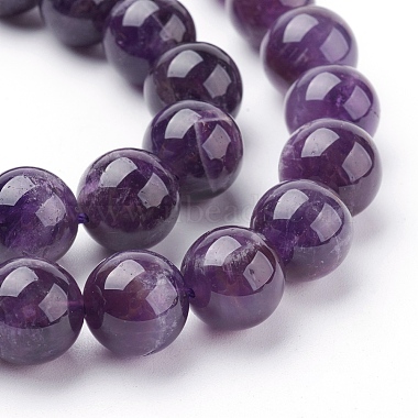 Natural Amethyst Beads Strands(G-G099-10mm-1)-3
