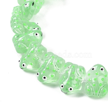 Transparent Glass Enamel Beads Strands(GLAA-B021-05B)-3