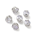 Round Stainless Steel Prong Settings, with Cubic Zirconia Faceted, Lavender, 3x3mm, Hole: 0.8mm, about 300pcs/set(STAS-M104-01J)