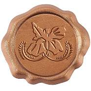 CRASPIRE Adhesive Wax Seal Stickers, For Envelope Seal, Butterfly Pattern, 25mm(DIY-CP0002-47C)
