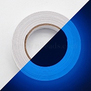 PVC Adhesive Glow in the Dark Tape, Waterproof Luminous Warning Tape, for Stairs, Walls and Steps, Flat, Blue, 10mm, about 3m/roll(PW23020993755)
