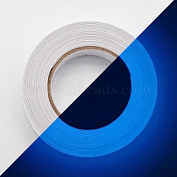 PVC Adhesive Glow in the Dark Tape, Waterproof Luminous Warning Tape, for Stairs, Walls and Steps, Flat, Blue, 10mm, about 3m/roll(PW23020993755)