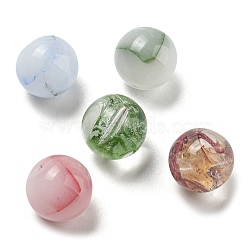 Mixed Style Glass Beads, Round, Mixed Color, 12~12.5mm, Hole: 1.4mm(FIND-C039-03)